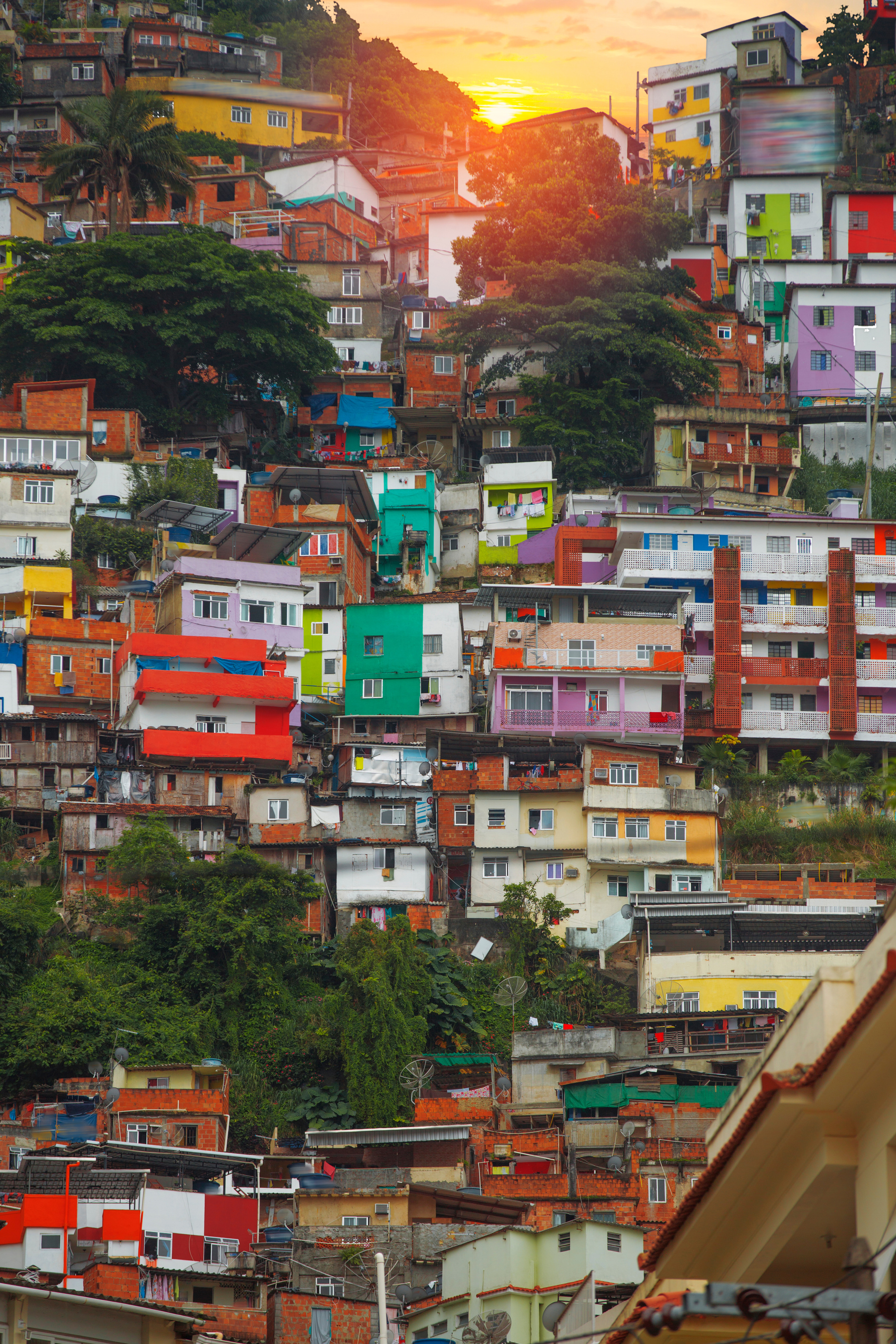 Rio De Janeiro Downtown and Favela